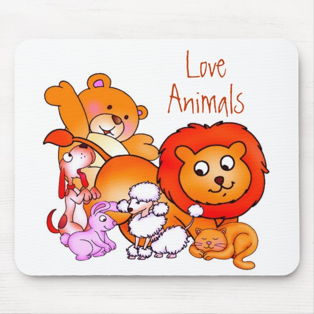 Mousepad de Animais de Amor (Frente)