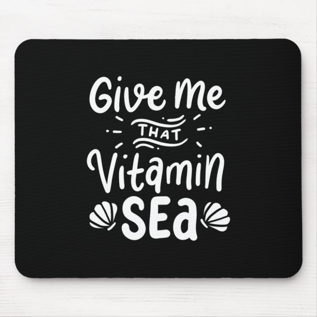 Mousepad Dê Ao Nadador Aquele Mar De Vitamina (Frente)