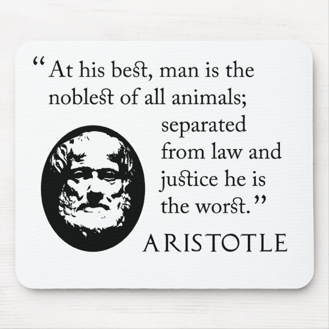 Mousepad de Aristotle - homem, o mais nobre dos (Frente)
