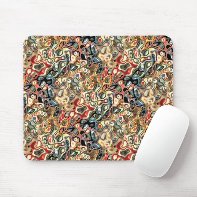Mousepad de Arte Abstrata (Com mouse)