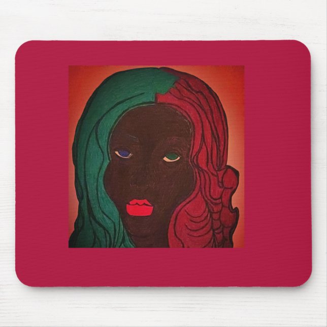 Mousepad de Arte Colorido Afro-Americano (Frente)