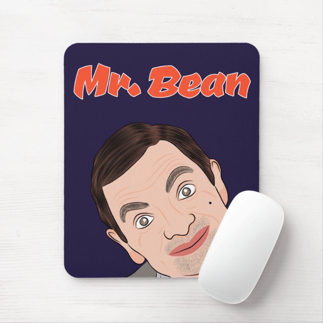 Mousepad de Arte de Fã do Sr. Bean (Rowan Atkinson (Com mouse)