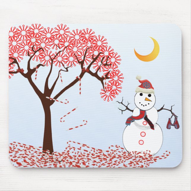 MousePad de Árvore SnowMan Candy (Frente)