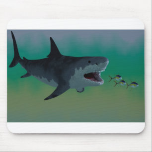 Mousepad de ataque ao tubarão Megalodon