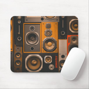 Mousepad de Auto-falantes Estéreo Retroativo