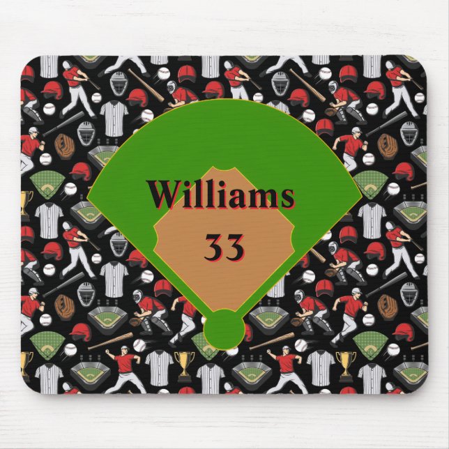 Mousepad de Beisebol Personalizado (Frente)