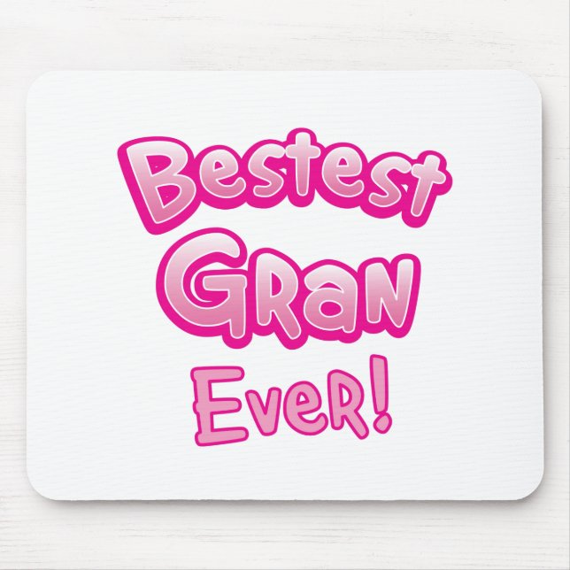 Mousepad De BESTEST do gran avó da avó NUNCA (Frente)