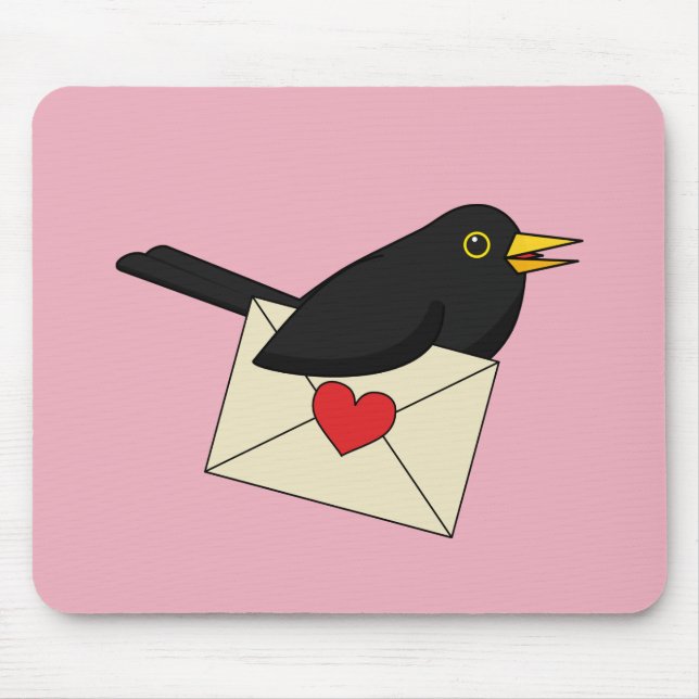 Mousepad De Blackbird com Amor (Frente)