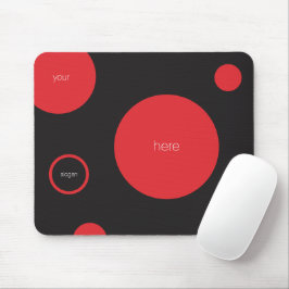 Mousepad de Bolinhas Vermelhas