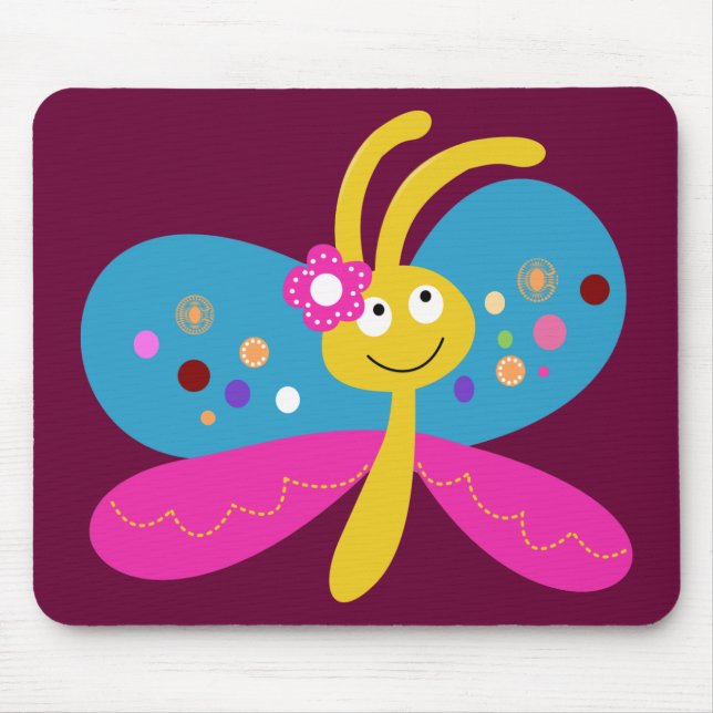 Mousepad de Borboleta Cuja Boca (Frente)