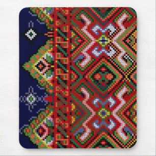 Mousepad de Bordado de Cruz Ucraniano