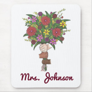 Mousepad de Buquê de Flor Personalizado do Profess