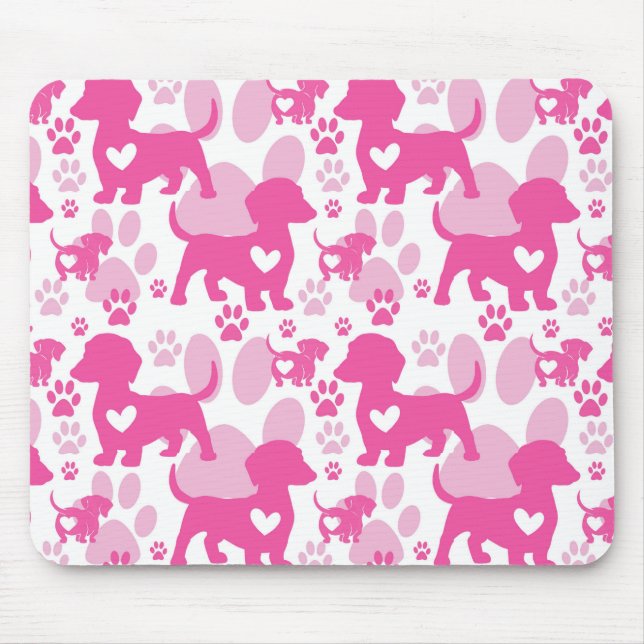 Mousepad de Cachorro Amor Dachshund (Frente)