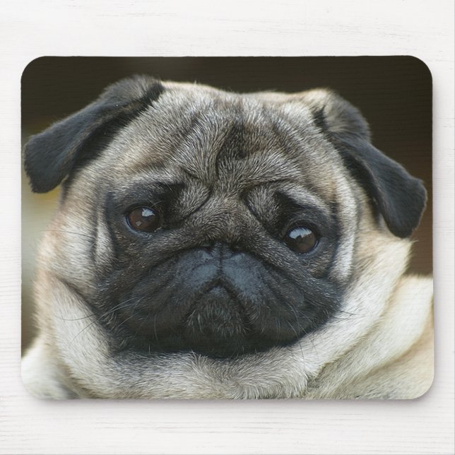 Mousepad de Cachorro Pug Fofinho (Frente)