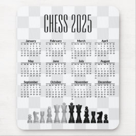 Mousepad de Calendário do Chess 2025