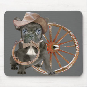 MOUSEPAD DE CAMPO DE RODEO DE BULLDOG FRANCÊS