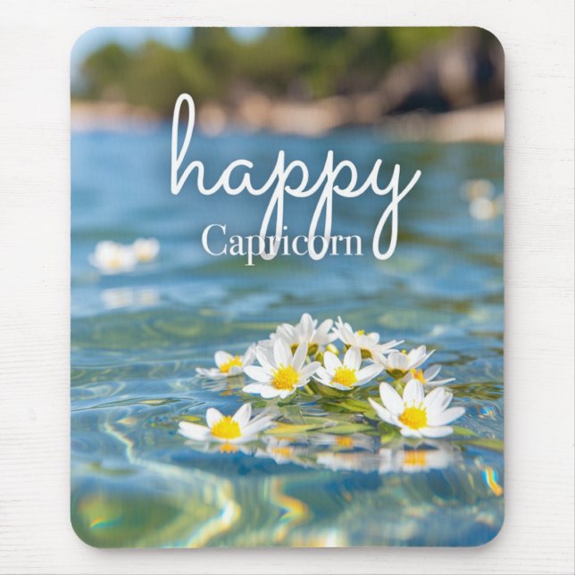 MousePad de Capricórnio Feliz (Frente)