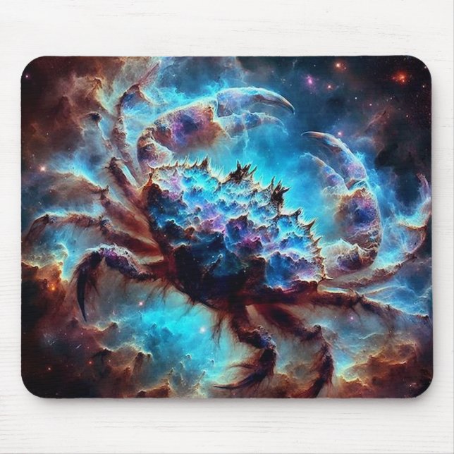 Mousepad de Caranguejo da Nebulosa Espacial (Frente)