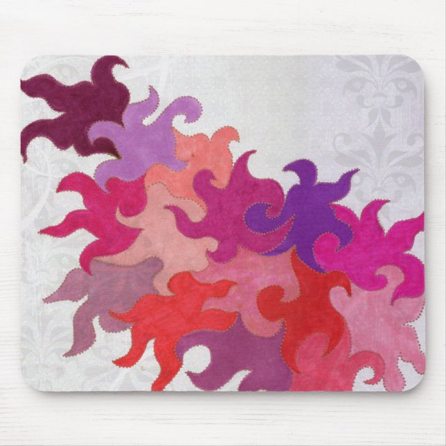 Mousepad de chama abstrato (Frente)