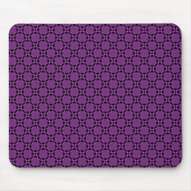 Mousepad de Círculos Funciosos Violeta (Frente)