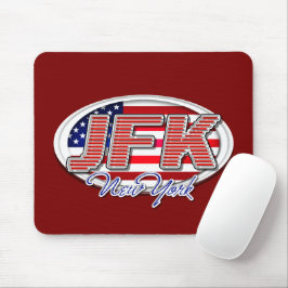 Mousepad de Código do Aeroporto JFK para Viagem