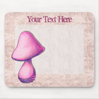 Mousepad de Cogumelo Rosa