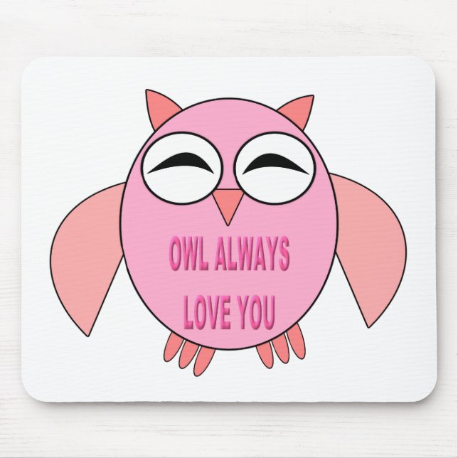 Mousepad de Coroa de Mensagens de Amor (Frente)