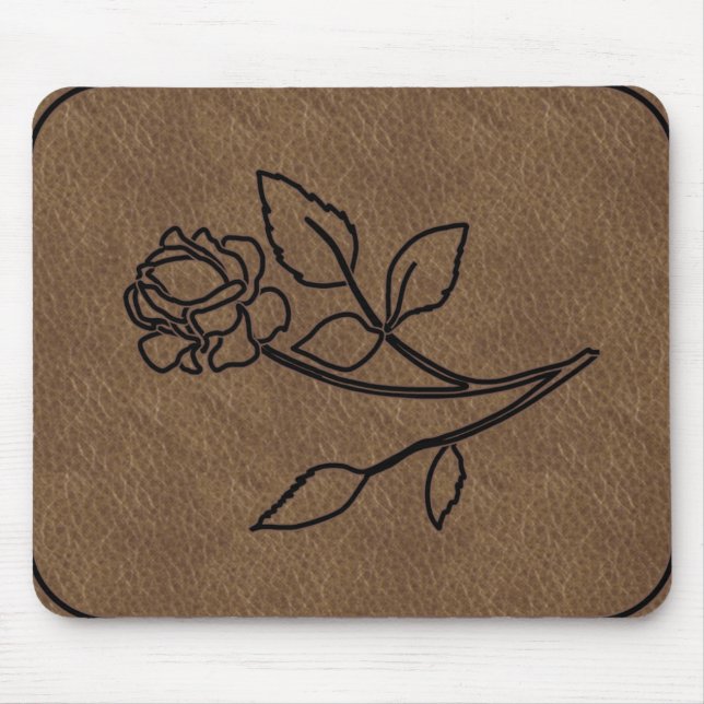 MousePad DE COURO COR-DE-ROSA MARCADO (Frente)