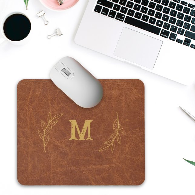 Mousepad de couro personalizado, nome personalizad (Criador carregado)