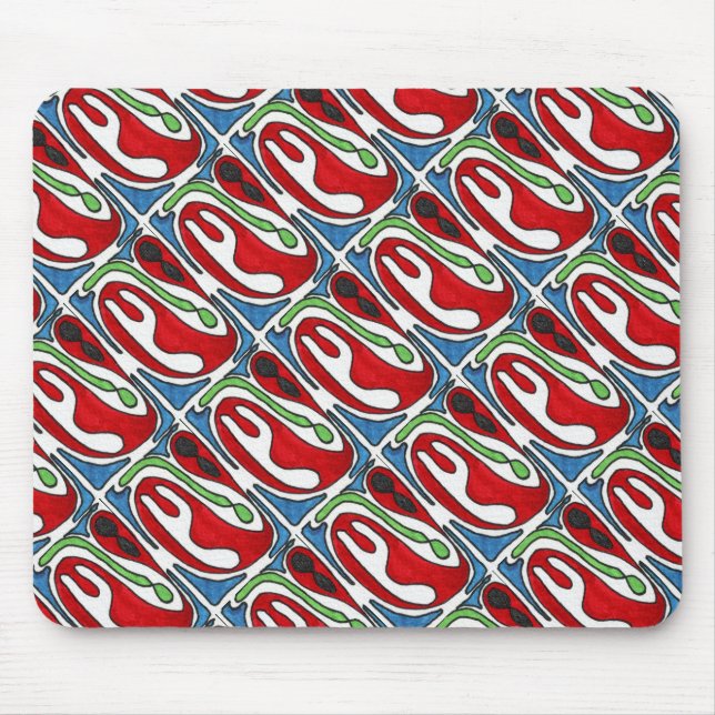 Mousepad de Design Abstrato de Imagem em Branco "D (Frente)