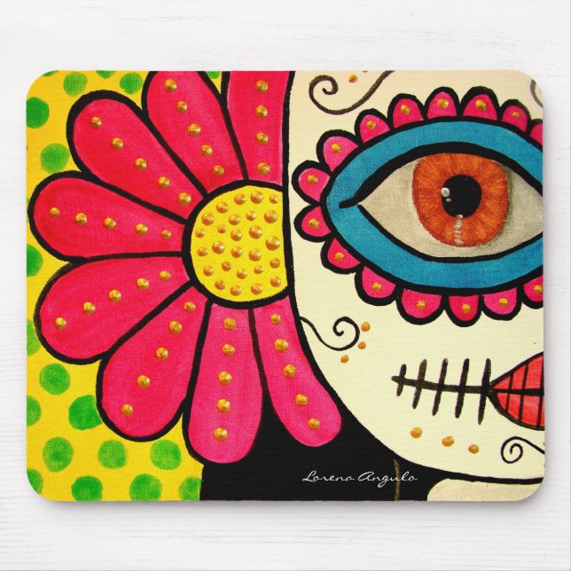 Mousepad De "dia Rosa Mexicano" - do morto (Frente)