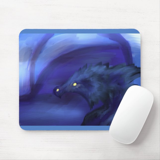 Mousepad de Dragão Azul (Com mouse)