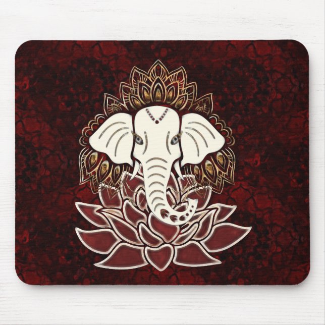 Mousepad de Elefante Branco (Frente)