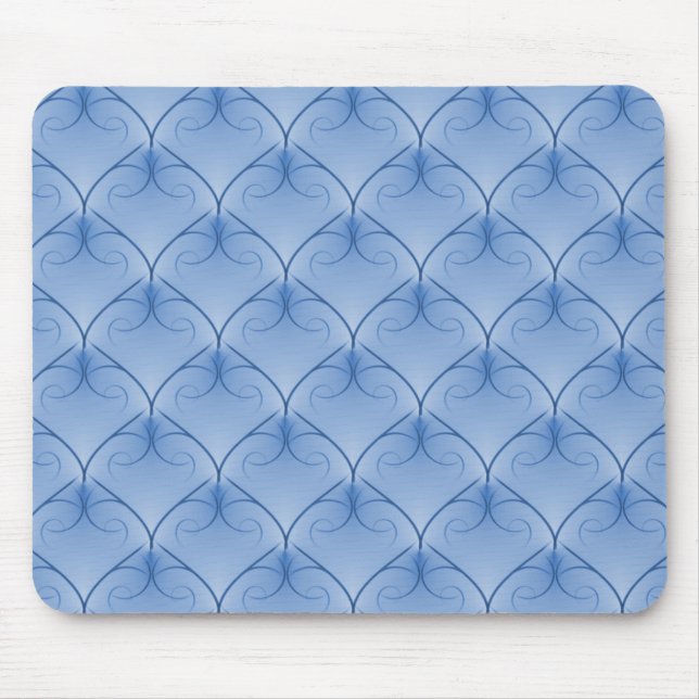 Mousepad de Elegância Azul Suave Sem Paralelos (Frente)