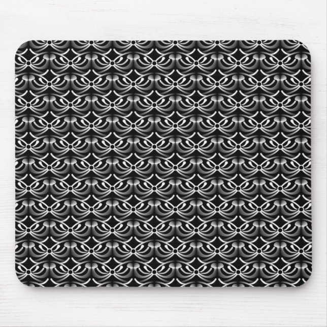 Mousepad de Elegância Radiante para Cinzas Metálic (Frente)