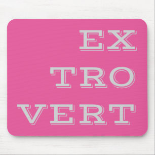 Mousepad de Extrovert de cinza