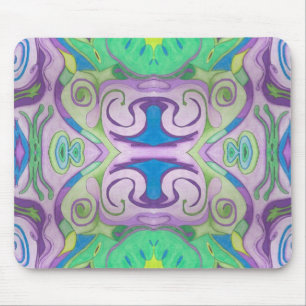 Mousepad de Fantasia Verde Roxo