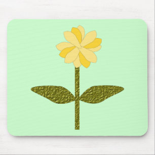 Mousepad de Flor Amarelo