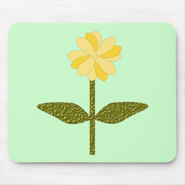 Mousepad de Flor Amarelo (Frente)