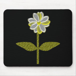 Mousepad de Flor de Margarida Brilhante
