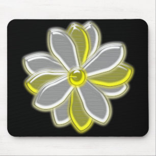 Mousepad de Flor de Margarida Brilhante