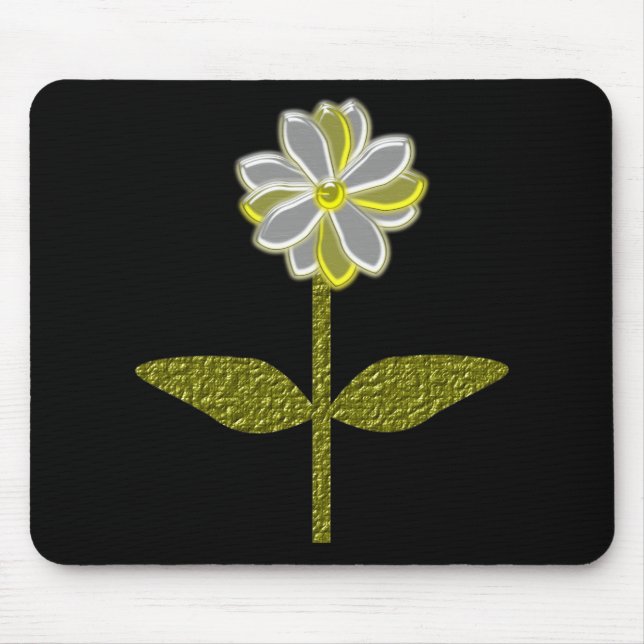 Mousepad de Flor de Margarida Fluente (Frente)