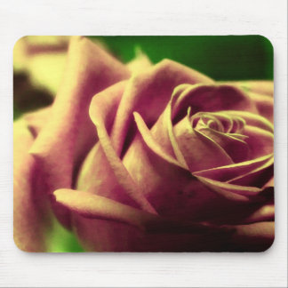 Mousepad de Flor de Rosa Antiguidade Vintage
