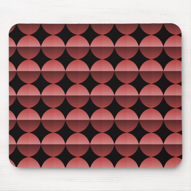 Mousepad de Flor do Retro do Maroon Vibrante (Frente)