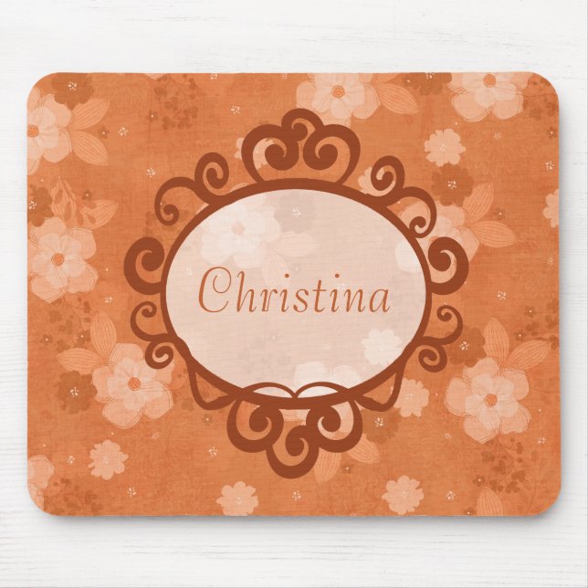 Mousepad de Flores de Queda (Frente)