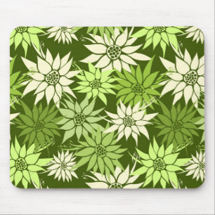 Mousepad de Flores Verdes