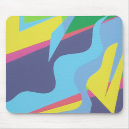 Mousepad de Formas Abstratas Coloridas