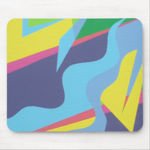 Mousepad de Formas Abstratas Coloridas