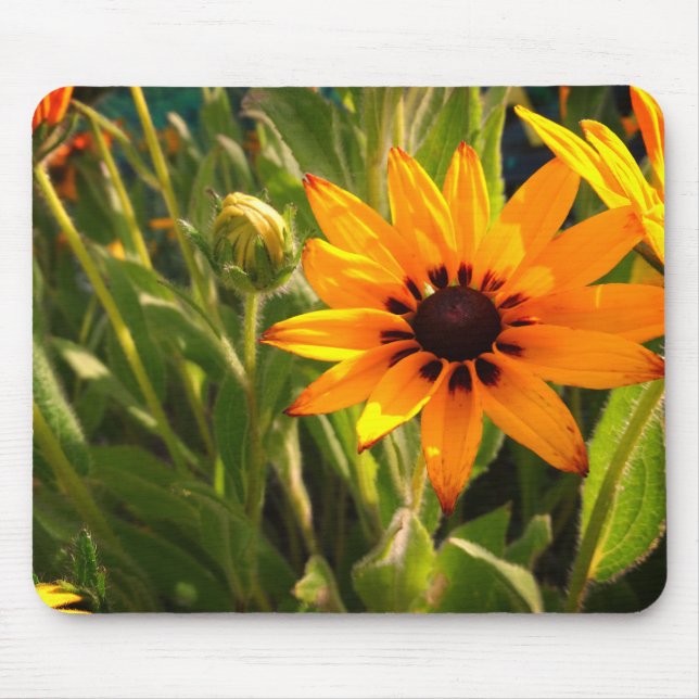 Mousepad de fotografia de flor amarela (Frente)