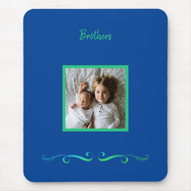 Mousepad de Fotografia Personalizado dos Irmãos (Frente)